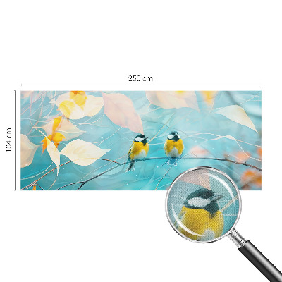 Selbstklebende Fototapete für die Wand Frühlingsvögel