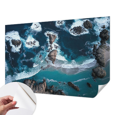 Fototapete in 3D-Optik mit Motiv Meereswellen