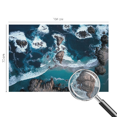 Fototapete in 3D-Optik mit Motiv Meereswellen