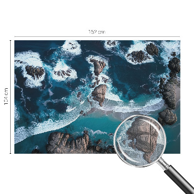 Fototapete in 3D-Optik mit Motiv Meereswellen