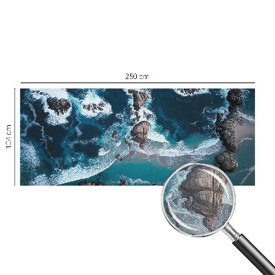 Fototapete in 3D-Optik mit Motiv Meereswellen