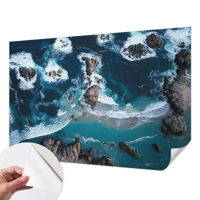 Fototapete in 3D-Optik mit Motiv Meereswellen