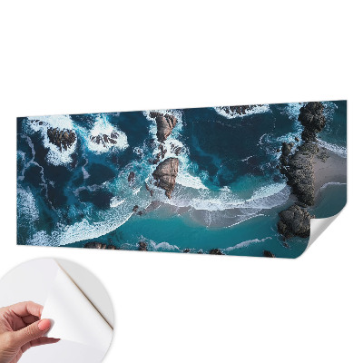 Fototapete in 3D-Optik mit Motiv Meereswellen