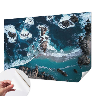 Fototapete in 3D-Optik mit Motiv Meereswellen