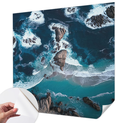 Fototapete in 3D-Optik mit Motiv Meereswellen