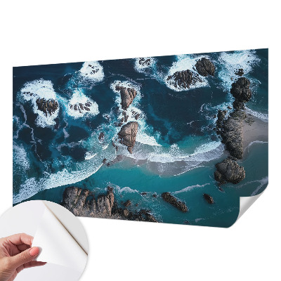 Fototapete in 3D-Optik mit Motiv Meereswellen