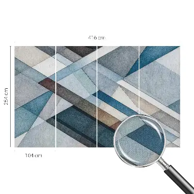 56D-Fototapete mit abstrakter Geometrie