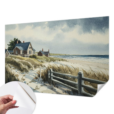 Selbstklebende Fototapete fürs Kinderzimmer mit Stranddünen-Motiv