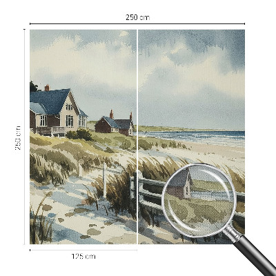 Selbstklebende Fototapete fürs Kinderzimmer mit Stranddünen-Motiv