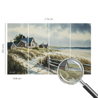 Selbstklebende Fototapete fürs Kinderzimmer mit Stranddünen-Motiv