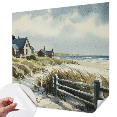 Selbstklebende Fototapete fürs Kinderzimmer mit Stranddünen-Motiv