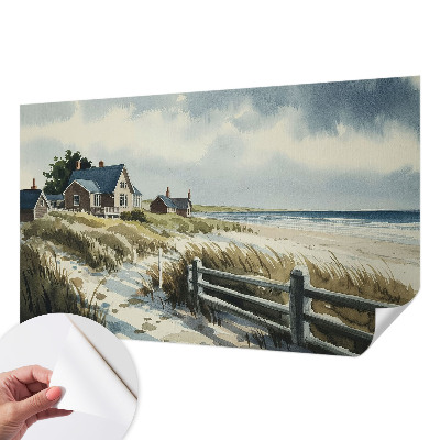 Selbstklebende Fototapete fürs Kinderzimmer mit Stranddünen-Motiv