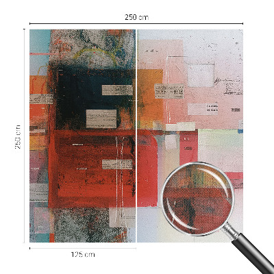 56D-Fototapete fürs Wohnzimmer mit abstrakter Komposition