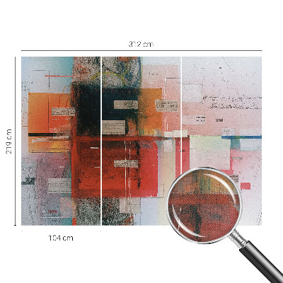 56D-Fototapete fürs Wohnzimmer Abstrakte Komposition