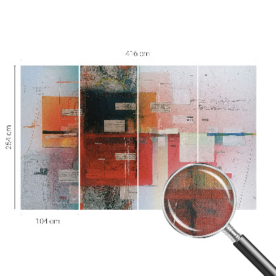 56D-Fototapete fürs Wohnzimmer Abstrakte Komposition