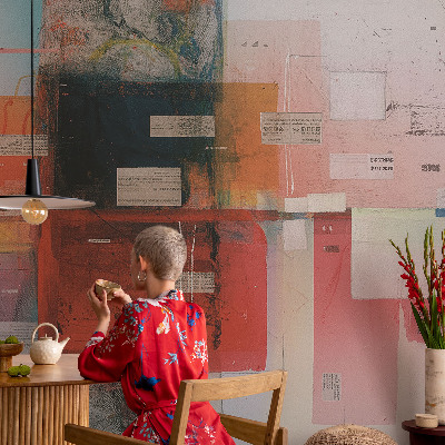 56D-Fototapete fürs Wohnzimmer Abstrakte Komposition