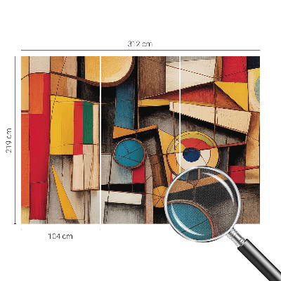 Moderne Fototapete nach Maß mit geometrischem Muster