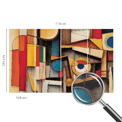 Moderne Fototapete nach Maß mit geometrischem Muster
