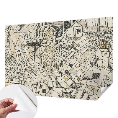 Motivtapete nach Maß mit geometrischer Abstraktion