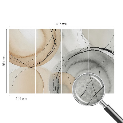 Fototapete nach Maß mit geometrischem Harmoniemuster