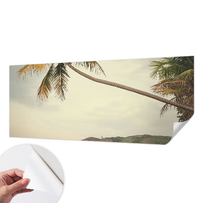 Motivtapete fürs Wohnzimmer mit tropischer Landschaft