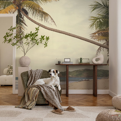 Motivtapete fürs Wohnzimmer mit tropischer Landschaft