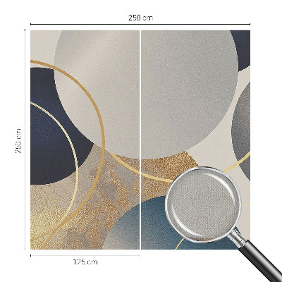 Selbstklebende Fototapete mit Motiv aus kreativen Kreisen