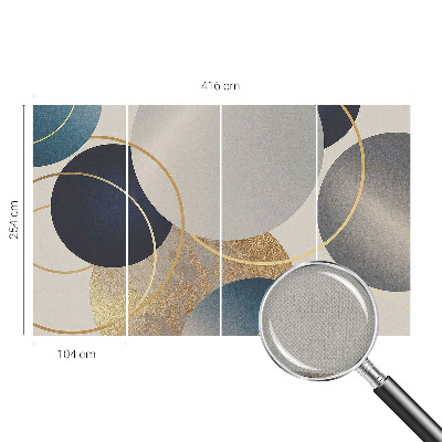 Selbstklebende Fototapete Kreative Kreise