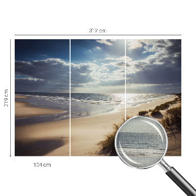 Selbstklebende Fototapete fürs Wohnzimmer Strahlendes Ufer