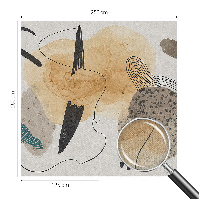 Selbstklebende Fototapete fürs Schlafzimmer Abstrakte Komposition