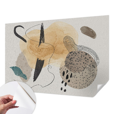 Selbstklebende Fototapete fürs Schlafzimmer Abstrakte Komposition