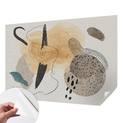 Selbstklebende Fototapete fürs Schlafzimmer Abstrakte Komposition