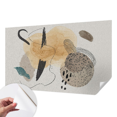 Selbstklebende Fototapete fürs Schlafzimmer Abstrakte Komposition