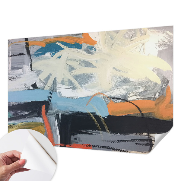 Selbstklebende Fototapete fürs Kinderzimmer Farbenfrohe Abstraktion