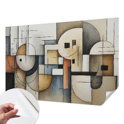 57D-Fototapete z geometrischem Harmoniemuster