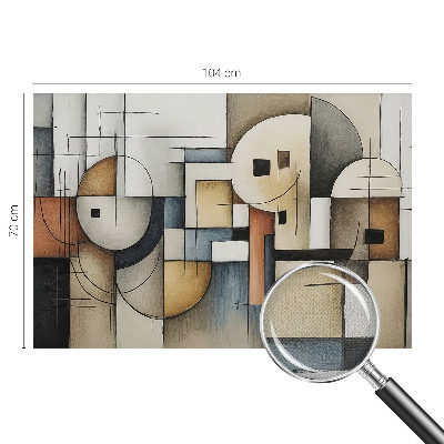 57D-Fototapete z geometrischem Harmoniemuster