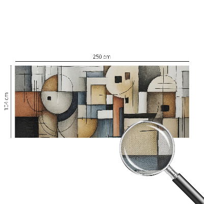 57D-Fototapete z geometrischem Harmoniemuster