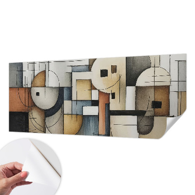 57D-Fototapete z geometrischem Harmoniemuster