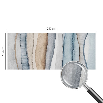 69D-Fototapete fürs Wohnzimmer mit abstrakten Streifen als Muster
