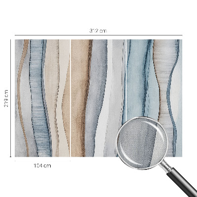 69D-Fototapete fürs Wohnzimmer Abstrakte Streifen