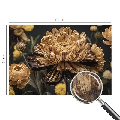 Fototapete in 3D-Optik mit floralem Motiv