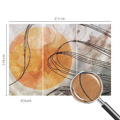 Selbstklebende Fototapete fürs Schlafzimmer Harmonische Abstraktion