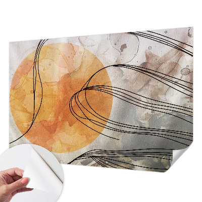 Selbstklebende Fototapete fürs Schlafzimmer Harmonische Abstraktion