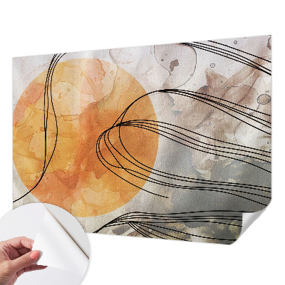 Selbstklebende Fototapete fürs Schlafzimmer Harmonische Abstraktion