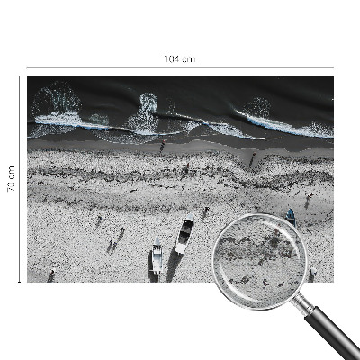 57D-Fototapete fürs Wohnzimmer mit Motiv „Strandruhe“