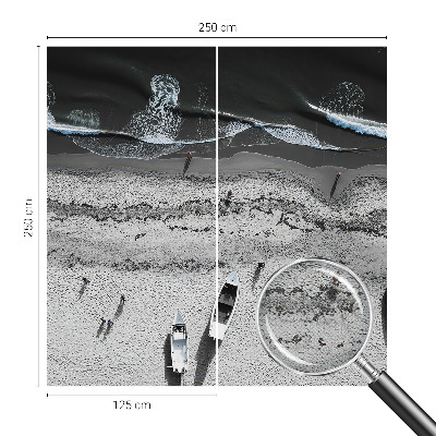 57D-Fototapete fürs Wohnzimmer mit Motiv „Strandruhe“
