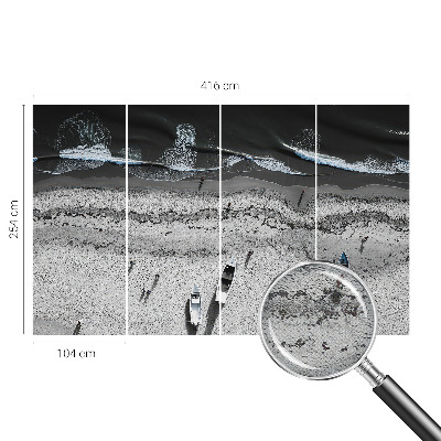 57D-Fototapete fürs Wohnzimmer mit Motiv „Strandruhe“