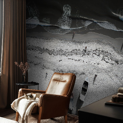 57D-Fototapete fürs Wohnzimmer Strandruhe