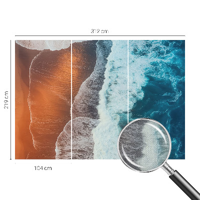 57D‑Fototapete fürs Schlafzimmer mit Motiv „Marine Symbiose“