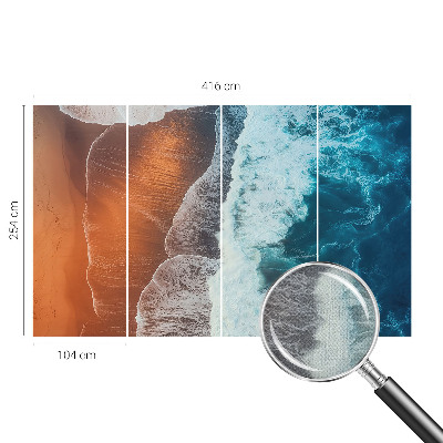 57D‑Fototapete fürs Schlafzimmer mit Motiv „Marine Symbiose“